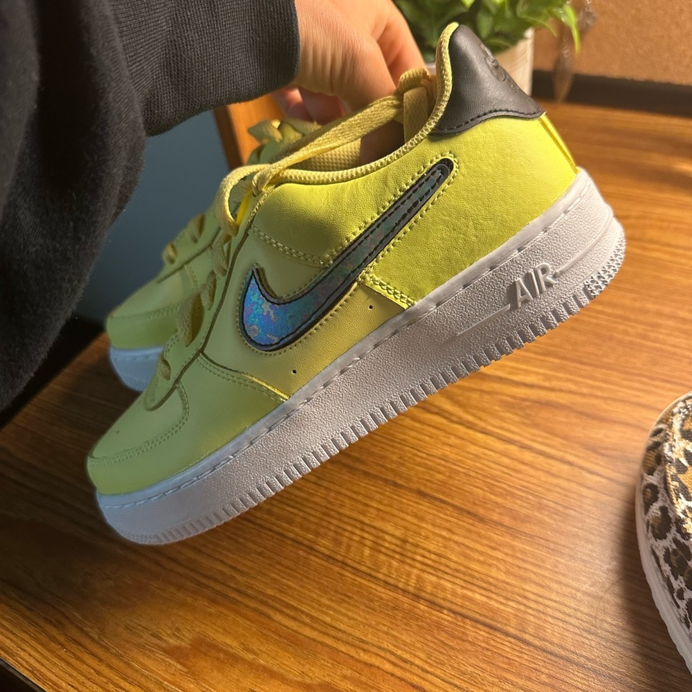 Yellow Nike air forces. Size 5 but fit like a 6.